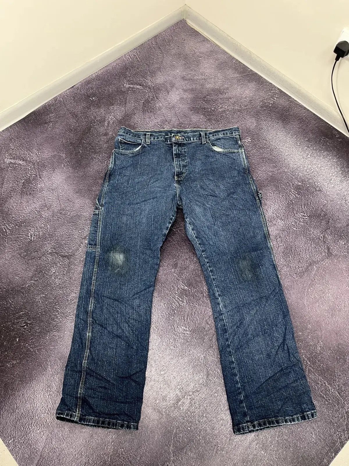 Dickies × Vintage Vintage Dickies American Work Blue Denim Baggy Jeans Size US 36 / EU 52 - 2 Thumbnail
