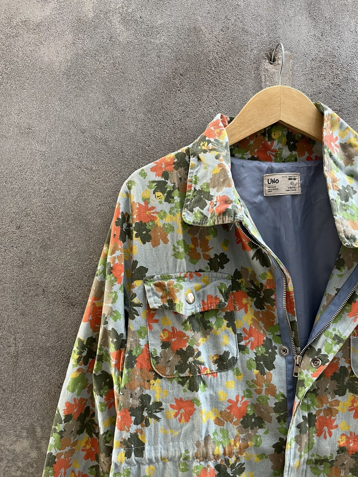 Vintage × Y's for Men × Yohji Yamamoto Japanese Floral Military Jacket – Inspired by Yohji Yamamoto Size US XL / EU 56 / 4 - 4 Thumbnail
