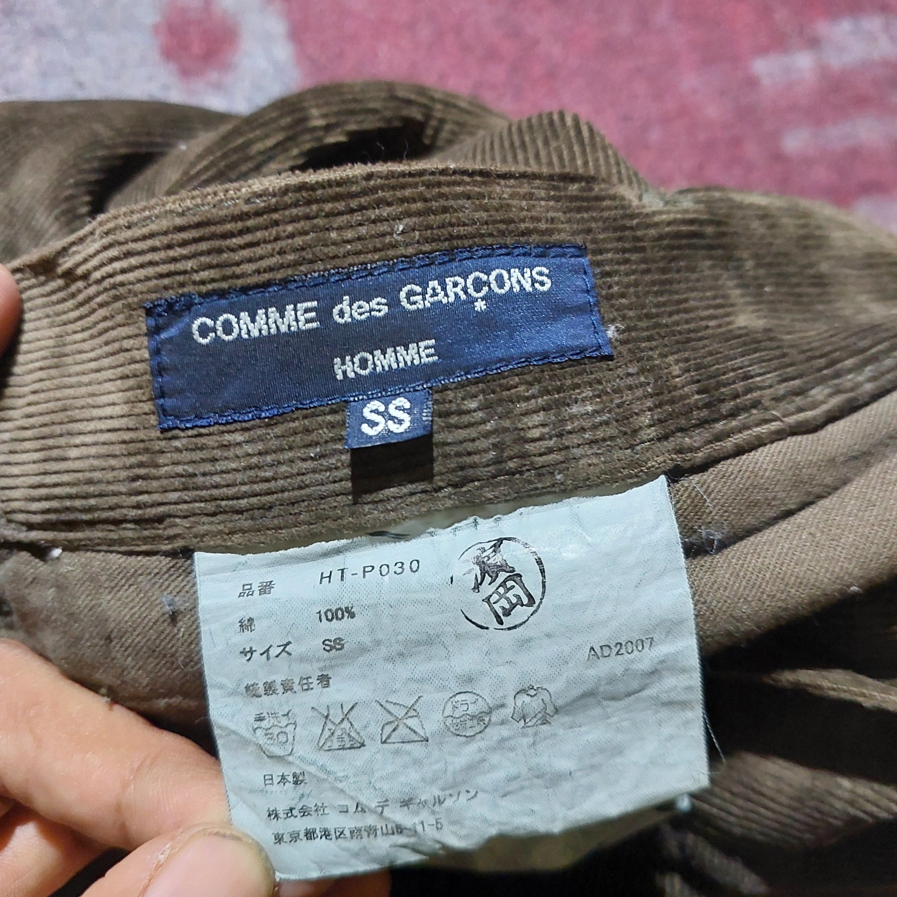 Comme des Garcons Homme Comme des Garcons Homme corduroy pants Size US 30 / EU 46 - 8 Thumbnail