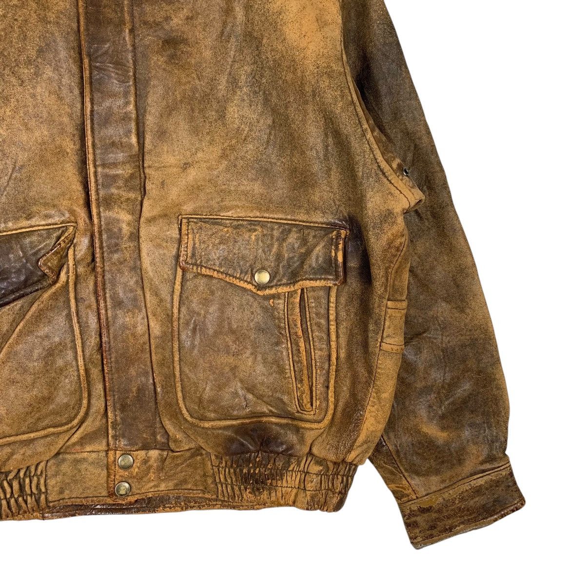 Japanese Brand Japanese Brand Flight Leather Jacket Size US L / EU 52-54 / 3 - 4 Thumbnail