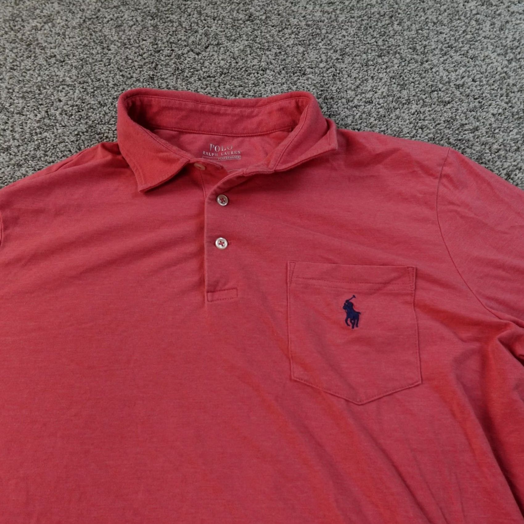 Polo Ralph Lauren VINTAGE Polo Ralph Lauren Polo Shirt Mens M Red Performance Golf Stretch Short Sleeve Pony Size US M / EU 48-50 / 2 - 3 Thumbnail