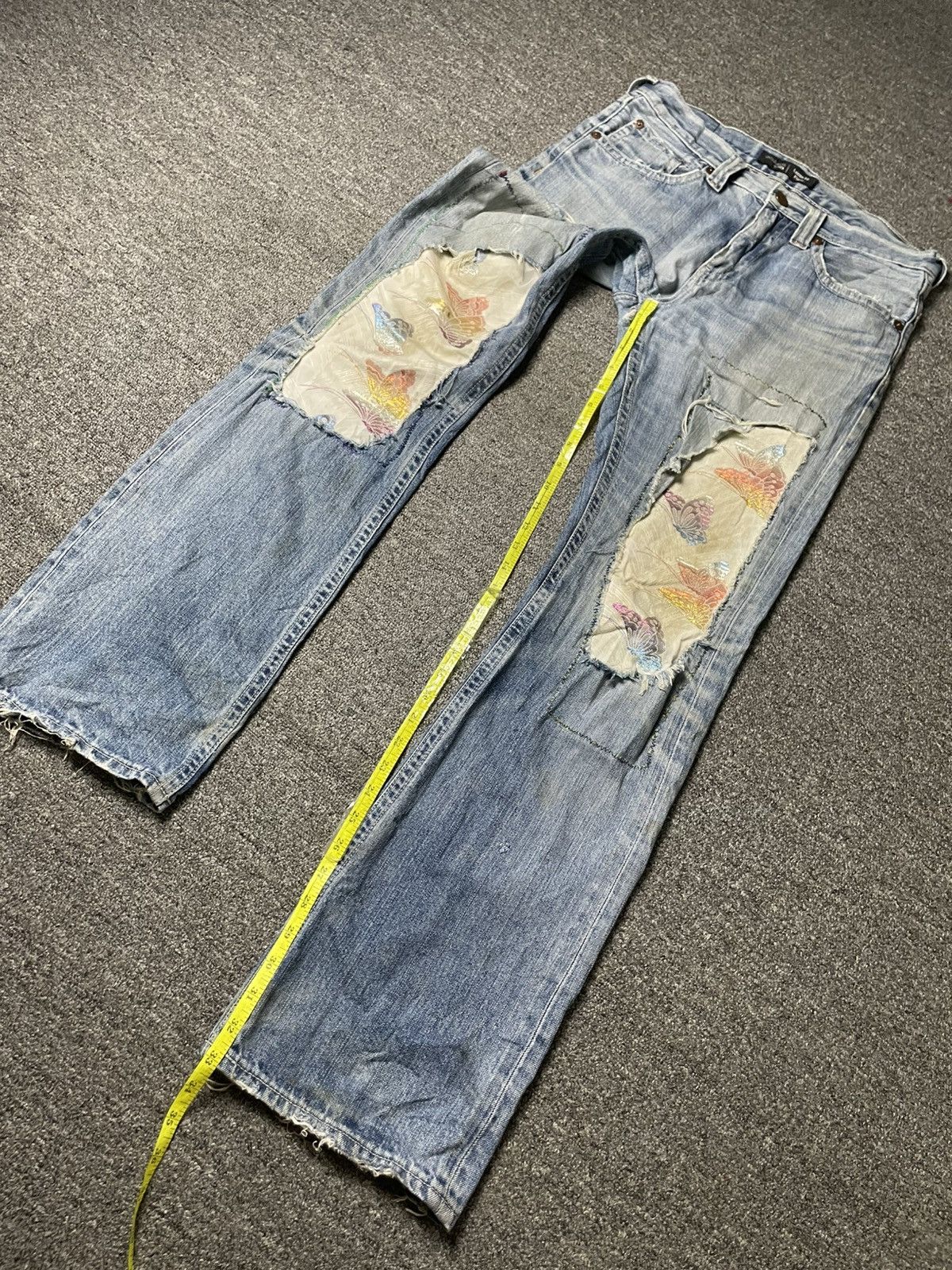 Japanese Brand × Uniqlo × Vintage UNIQLO Jeans Loose Fit Flare Custom Jeans (106) Size US 32 / EU 48 - 8 Thumbnail