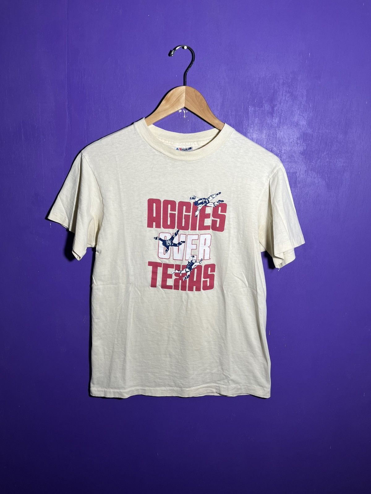 Vintage Vintage 80s Aggies over Texas baseball t-shirt Size US M / EU 48-50 / 2 - 1 Thumbnail
