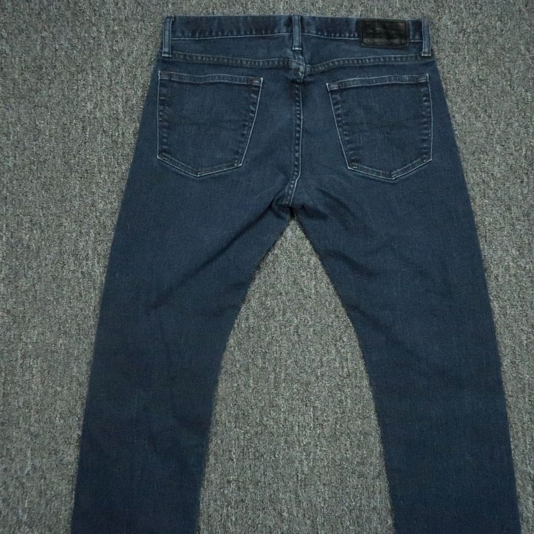 Polo Ralph Lauren Polo Ralph Lauren Jeans Slim Straight 5 Pocket Mens 33x30 Blue Dark Wash 30 In Inseam Stretch Denim Variety Varick Style Straight Size US XS / EU 42 / 0 - 6 Thumbnail