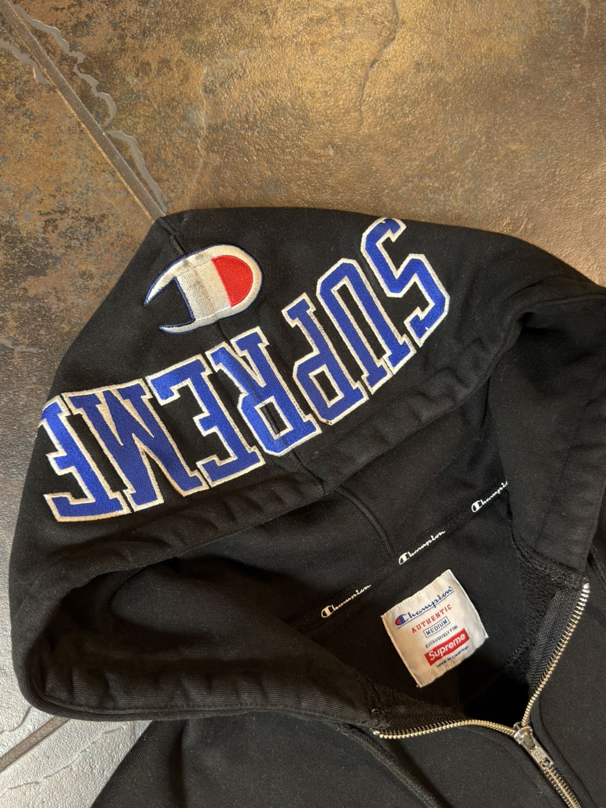 Champion × Supreme Supreme Arc Logo Zip hoodie Size US M / EU 48-50 / 2 - 2 Thumbnail