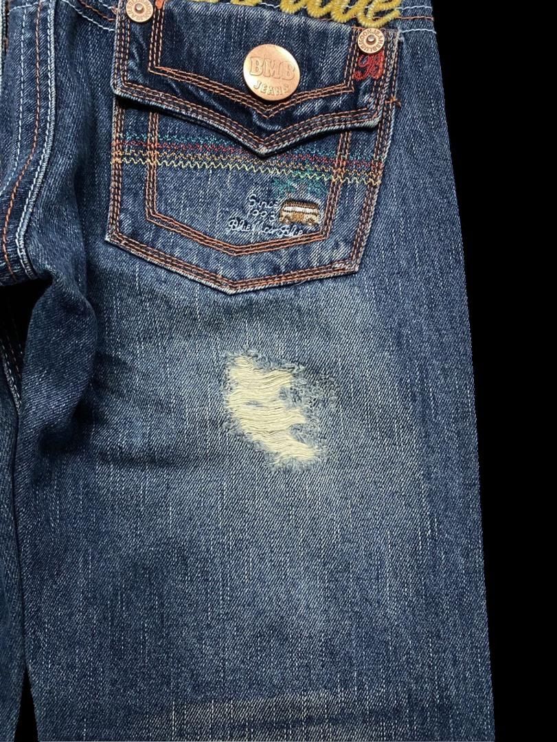 Vintage Vintage 90s Blue Moon Blue Mudwash Patchwork Distressed Size US 28 / EU 44 - 19 Thumbnail