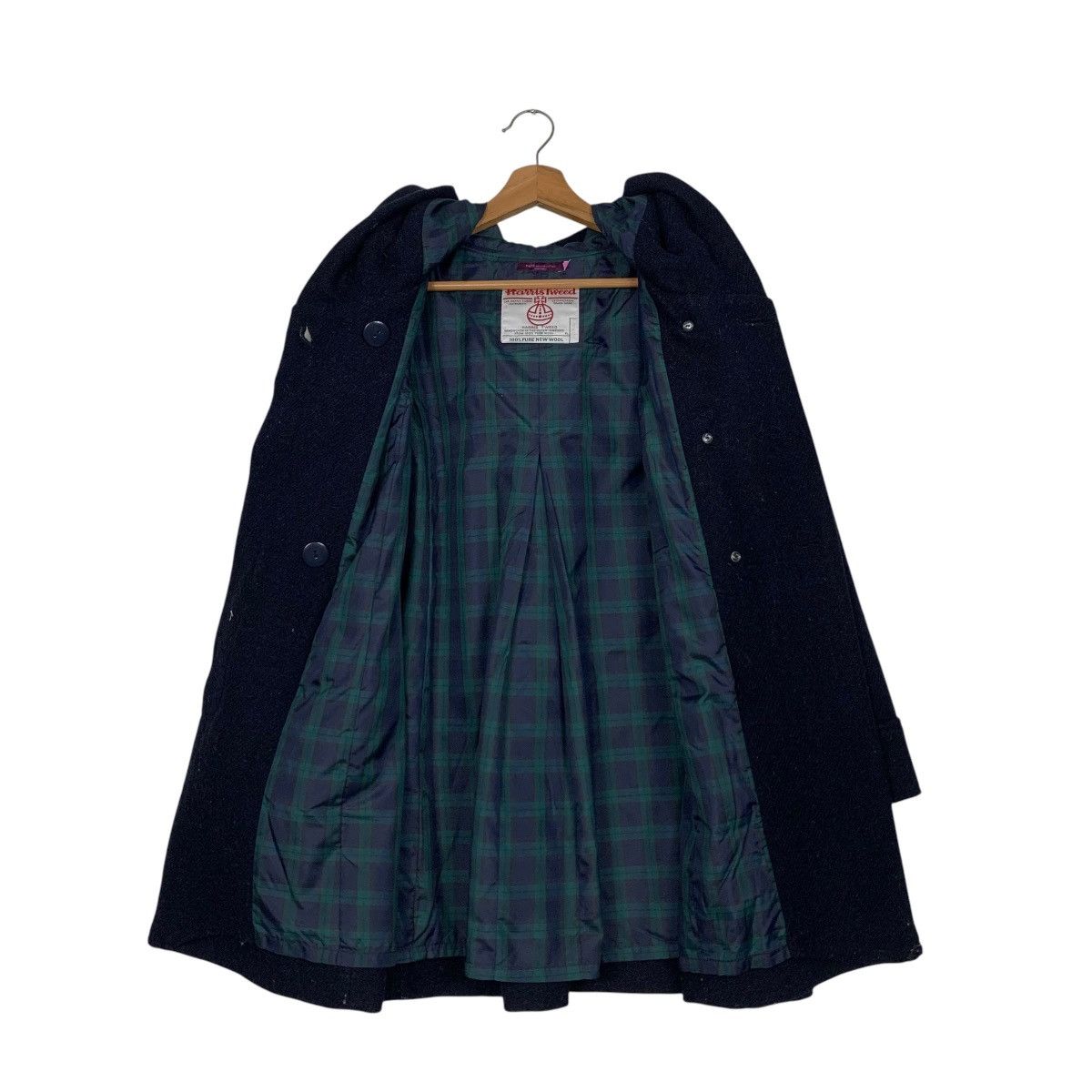 Harris Tweed HARRIS TWEED Wool Hooded Coat Jacket #2694-C121 Size US M / EU 48-50 / 2 - 12 Thumbnail