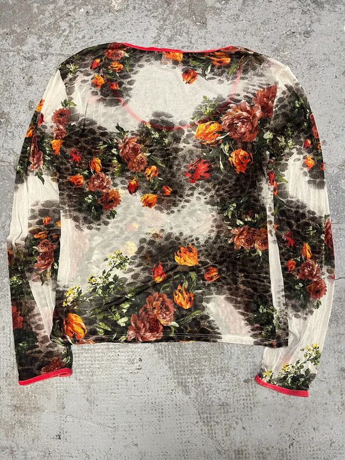Roberto Cavalli FW2002 Roberto Cavalli Floral Longsleeves Top Size S / US 4 / IT 40 - 4 Thumbnail