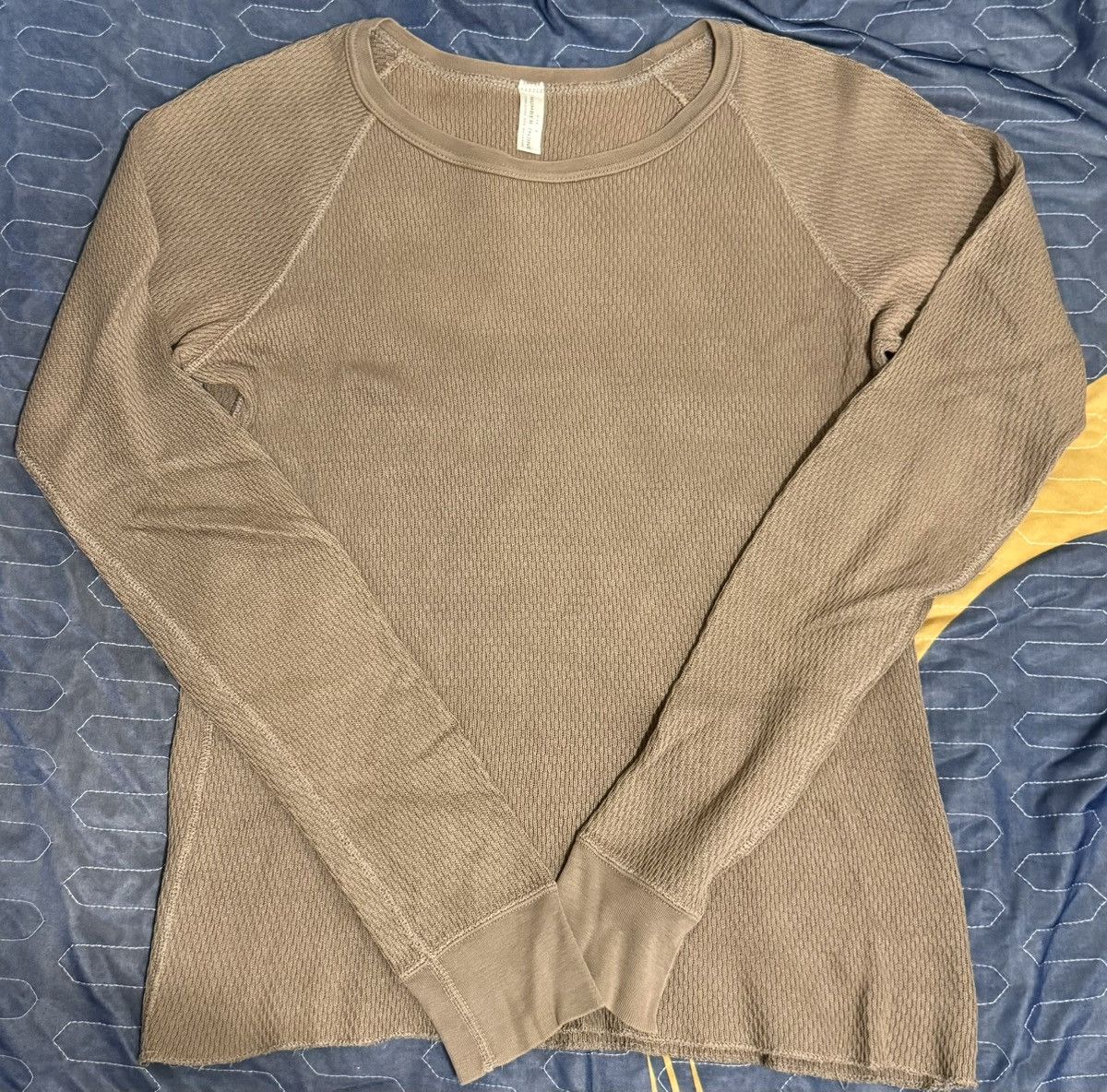 Number (N)ine 02AW waffle long sleeve tee