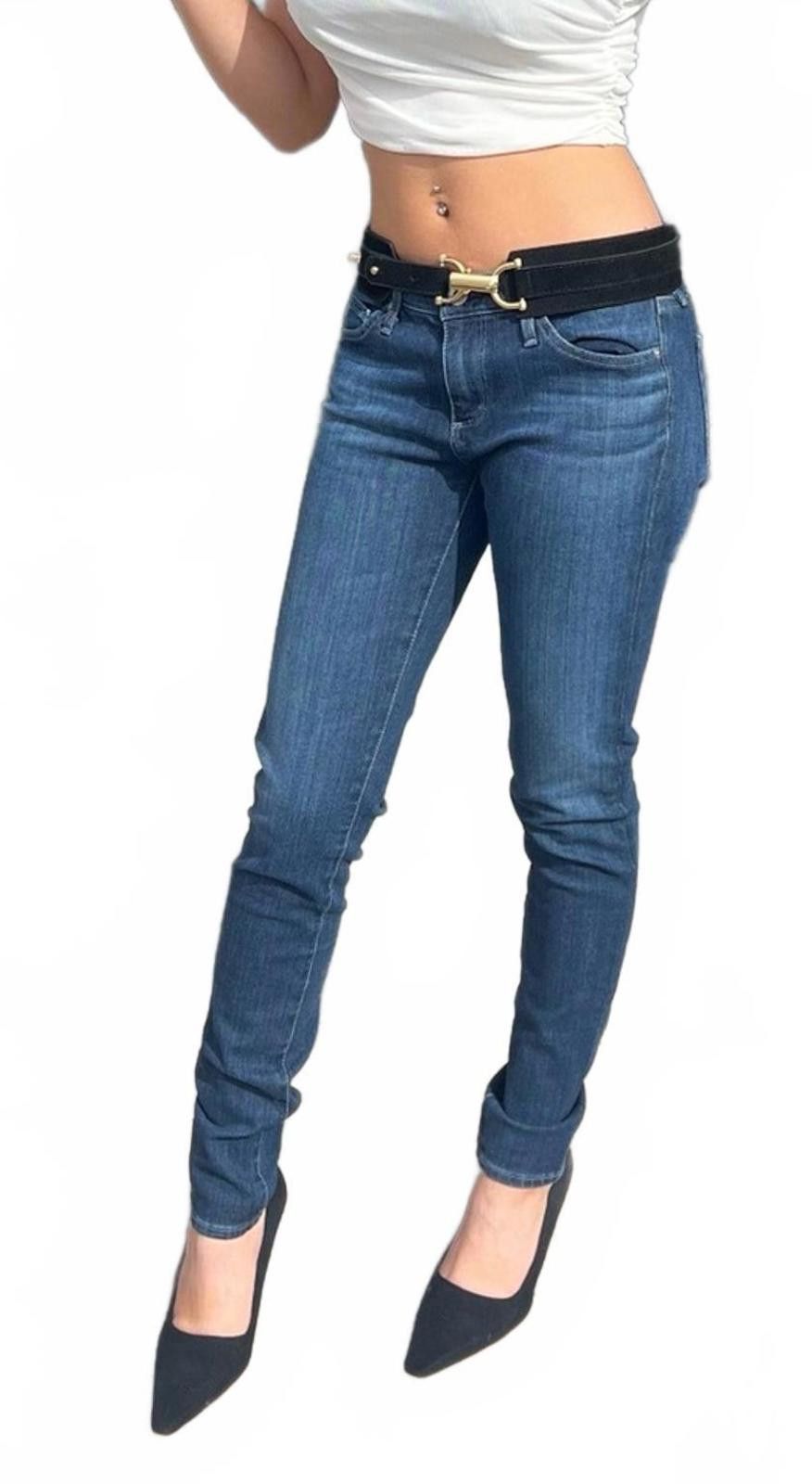 AG Adriano Goldschmied AG Dark Wash The Legging Ankle Super Skinny Ankle Size 24" / US 00 / IT 34 - 5 Thumbnail