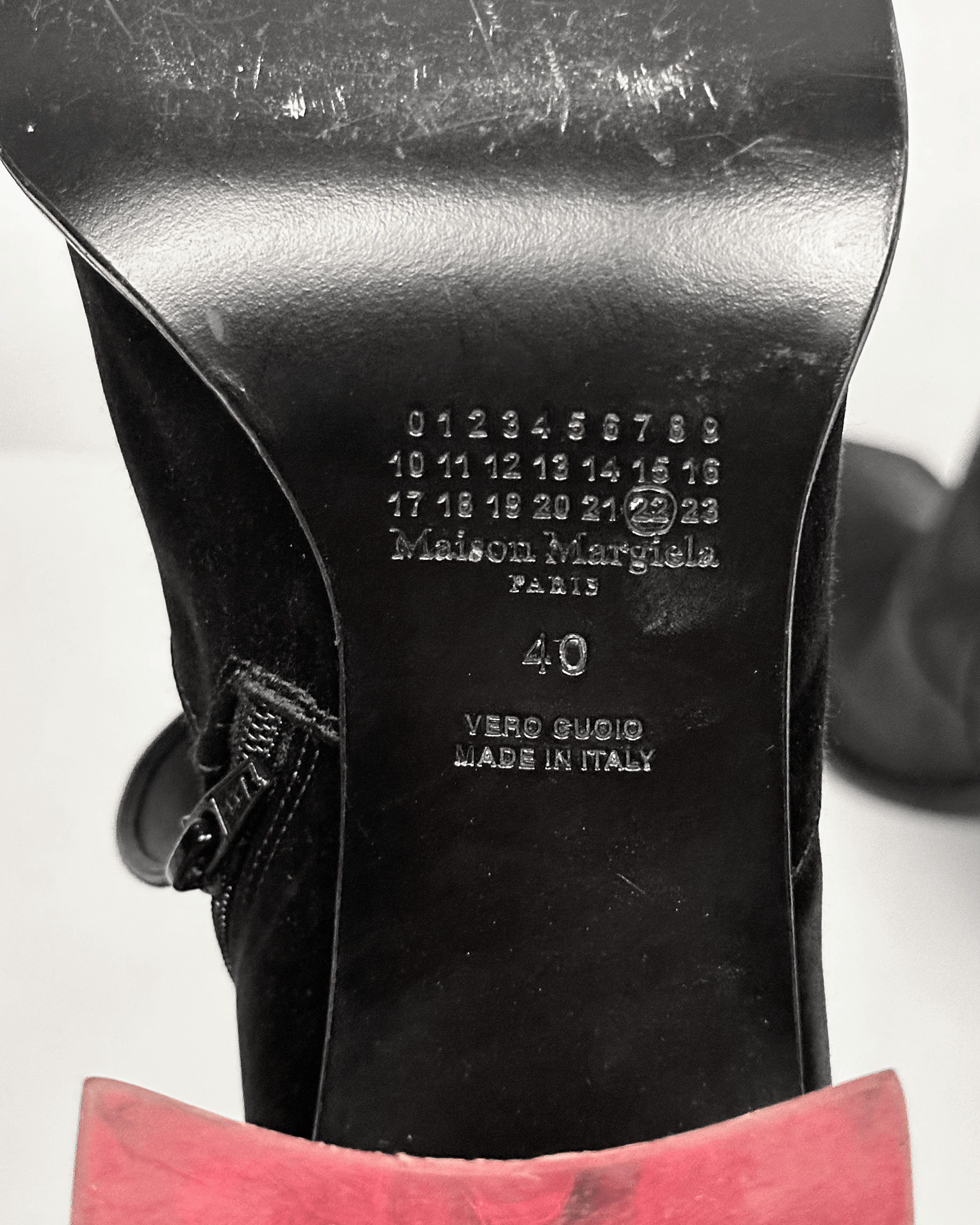 Maison Margiela Maison Margiela Red Glass Heel Satin Boots Size US 7.5 / EU 40-41 - 9 Thumbnail