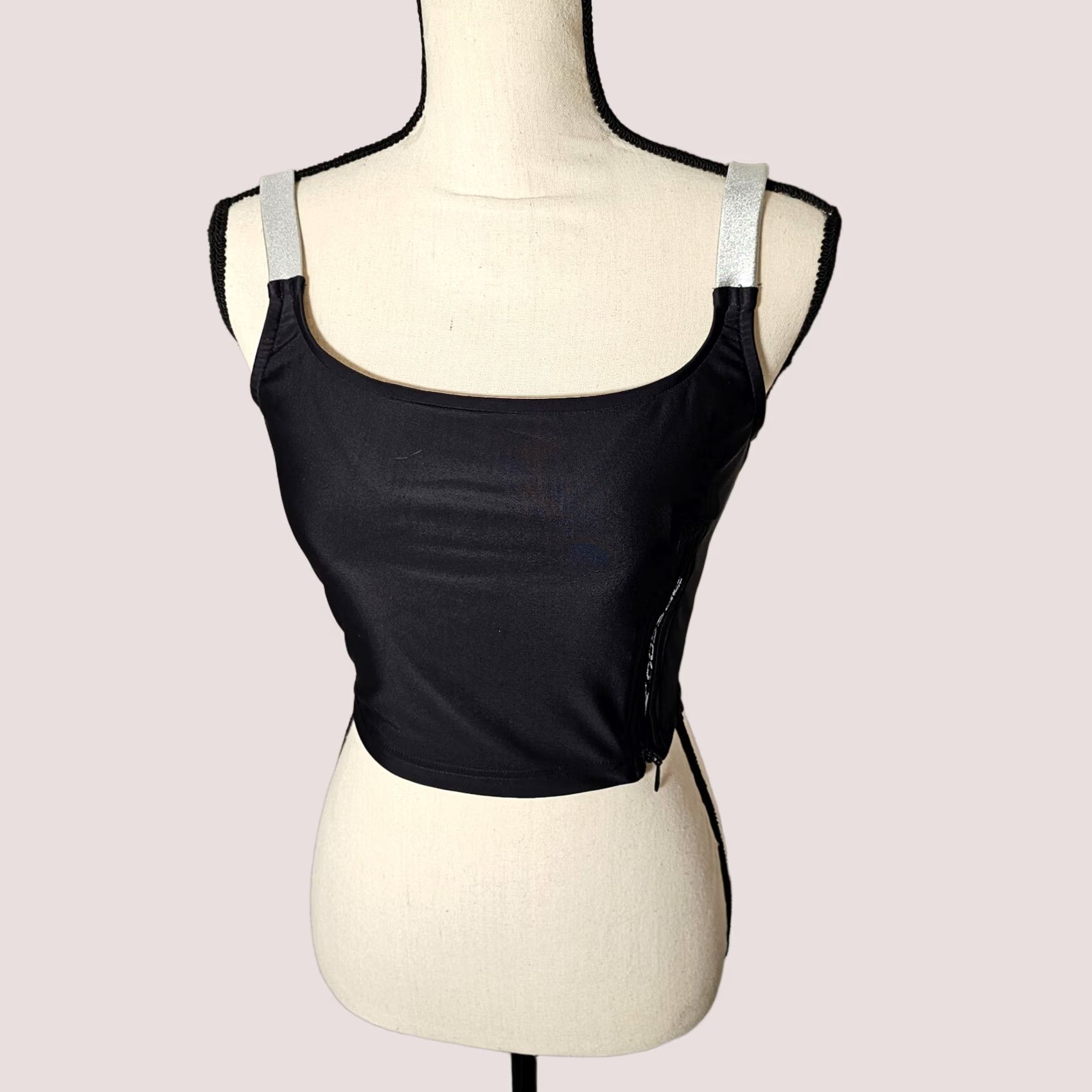 Speedo Speedo Tankini Swimsuit Top Women's Quick Dry Full Coverage Swim Top Black S Size S / US 4 / IT 40 - 1 Thumbnail