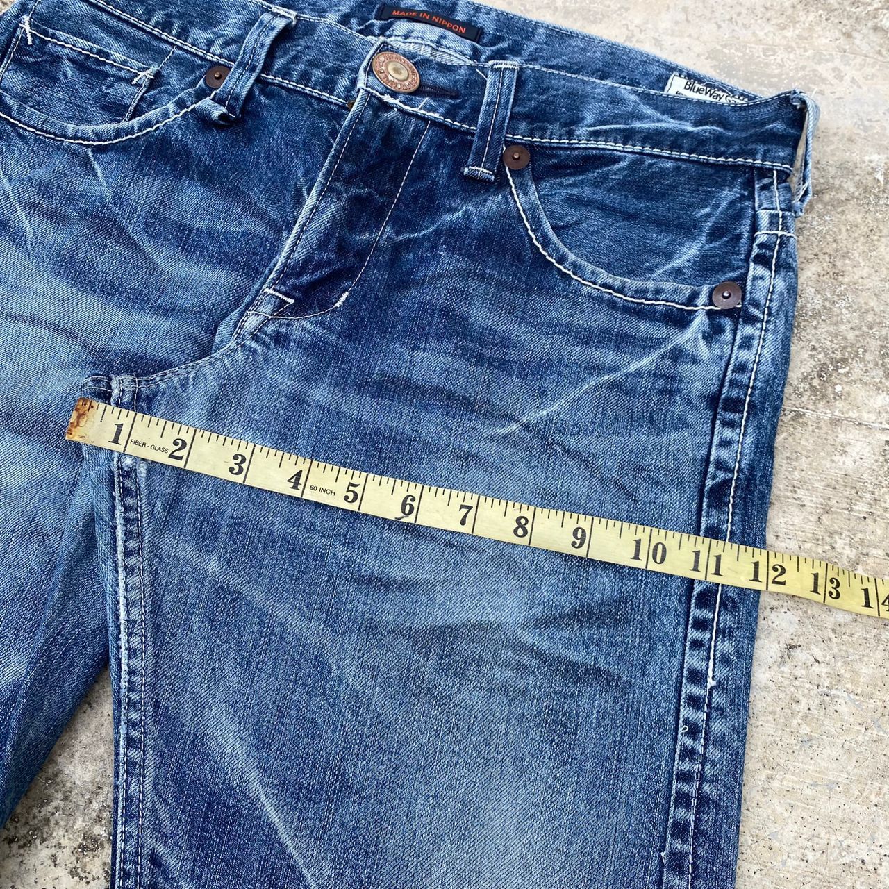 Japanese Brand Vintage Blue Way Garments Flare Denim Size US 33 - 7 Thumbnail