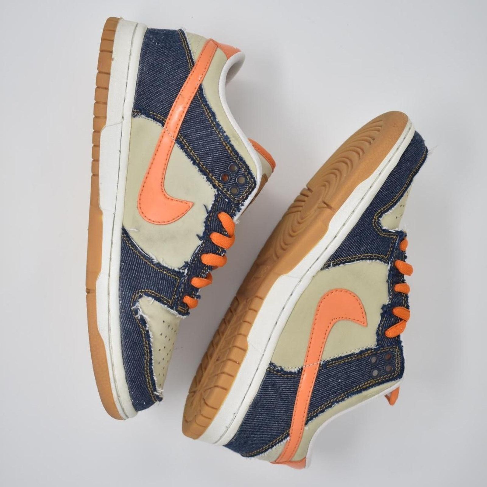 Nike 2007 Nike Dunk Low “Orange Denim” Size US 5.5 / IT 35.5 - 4 Thumbnail