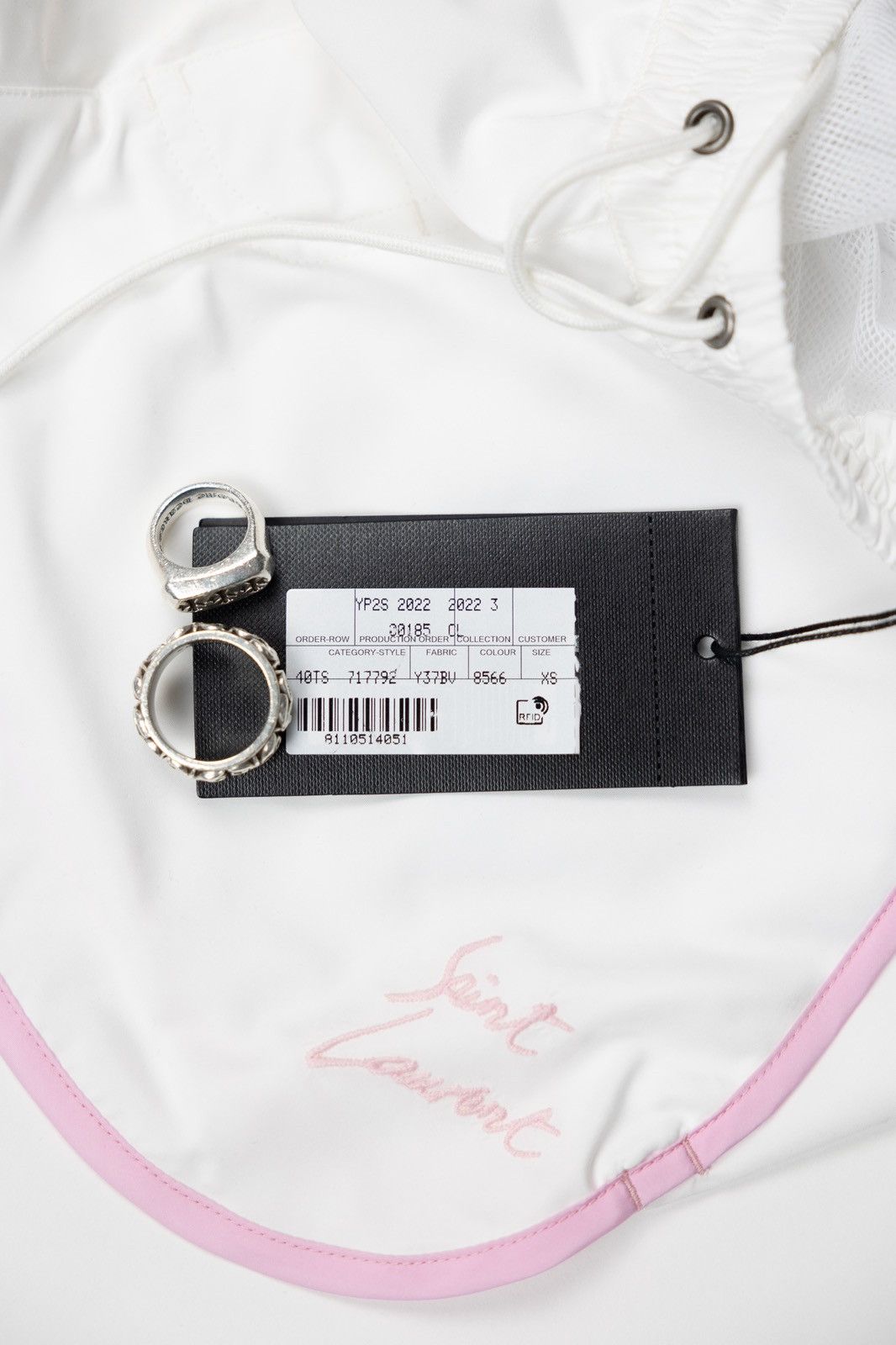 Saint Laurent Paris Saint Laurent Embroidered Swim Shorts Size 25" / US 0 / IT 36 - 4 Thumbnail