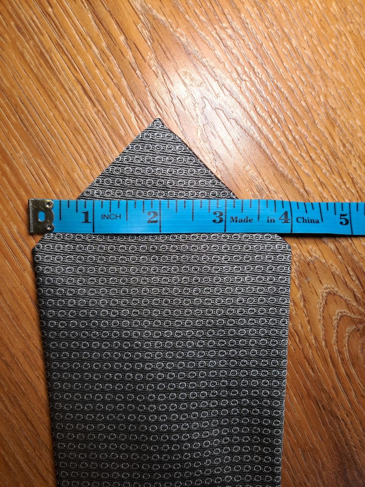 Polo Ralph Lauren Ralph Lauren Tie 100% Silk Handmade Silver Geometric Wide Size ONE SIZE - 8 Thumbnail