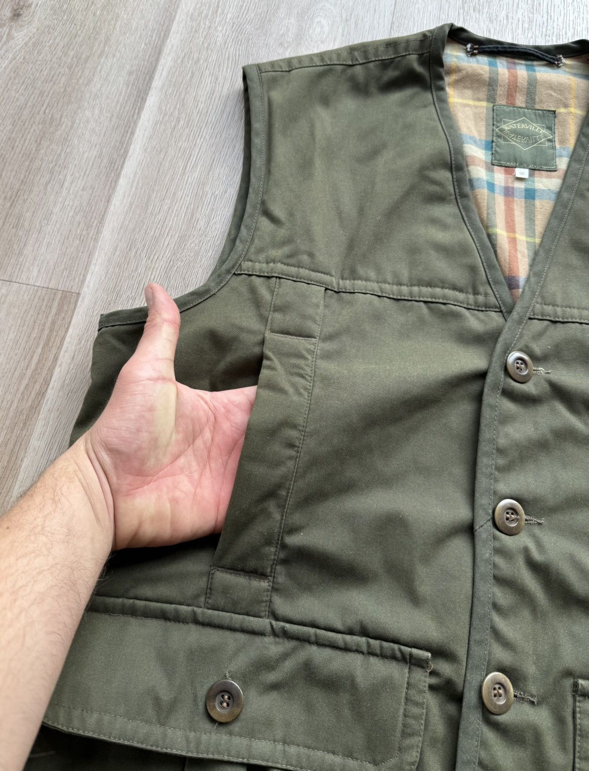 Vintage Vintage Waterville Khaki Hunting Vest Size US L / EU 52-54 / 3 - 6 Thumbnail