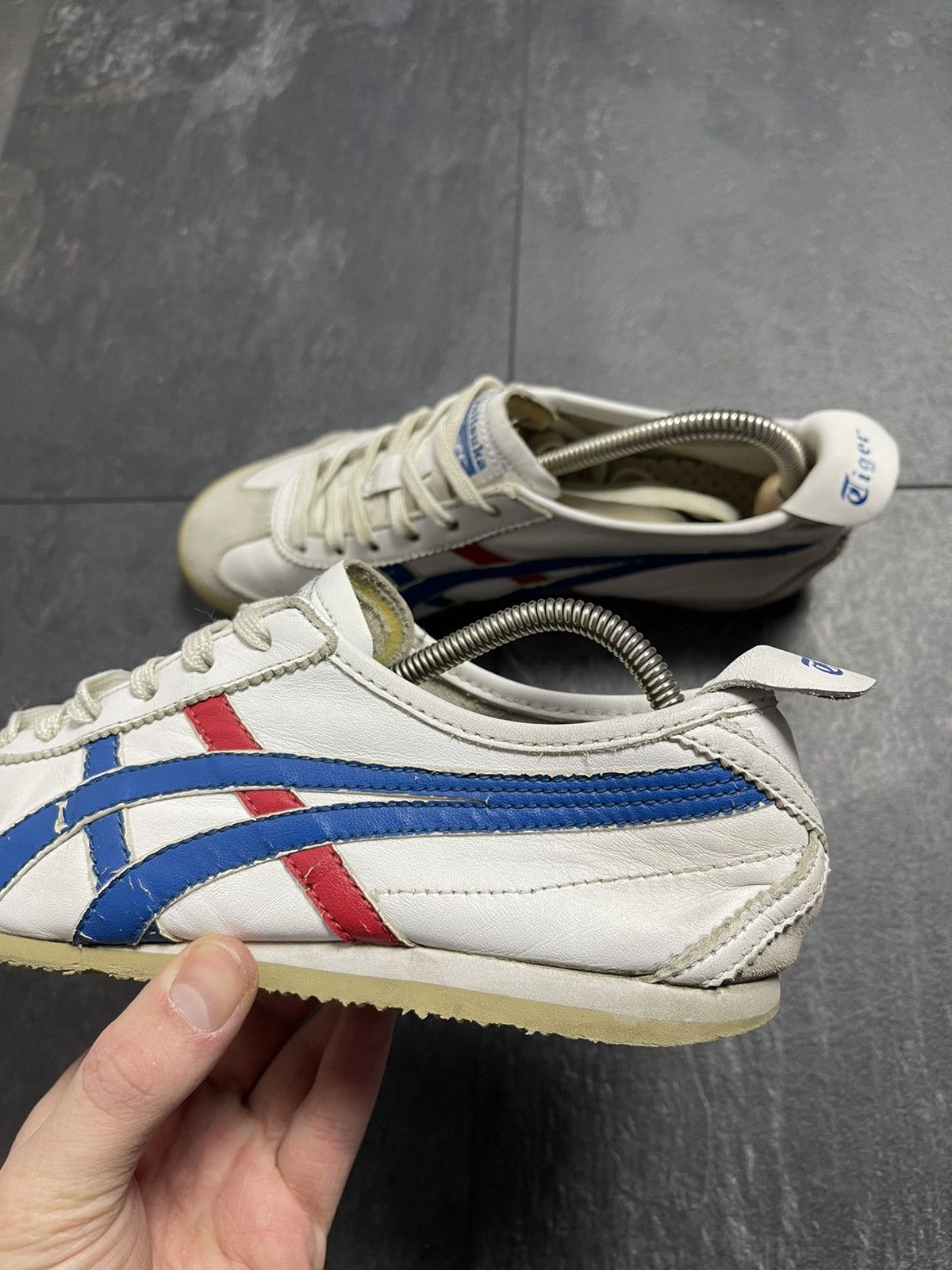 Asics × Onitsuka Tiger × Vintage VINTAGE ASICS TIGER ONITSUKA LEATHER CLASSIC SNEAKERS 90s Size US 5 / EU 37 - 10 Thumbnail