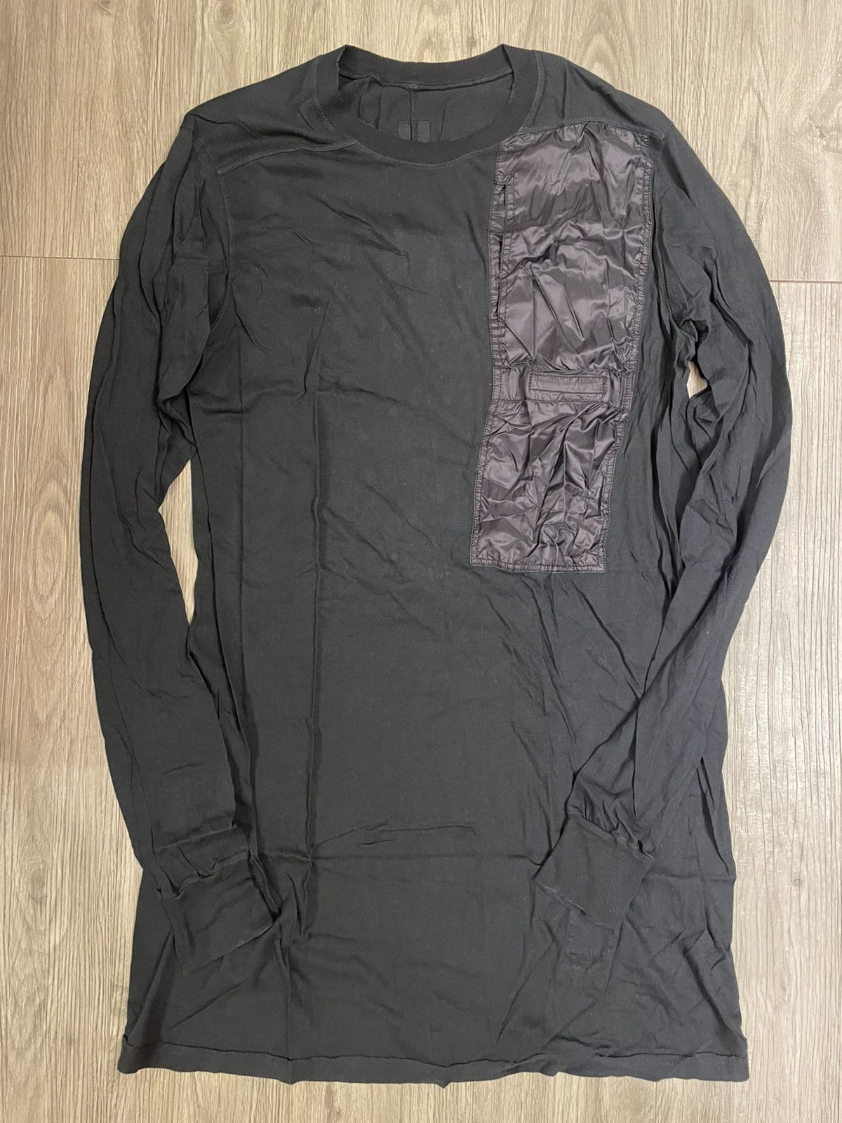 Rick Owens Drkshdw Rick Owens Geo Nylon LS Tee Size US L / EU 52-54 / 3 - 1 Thumbnail