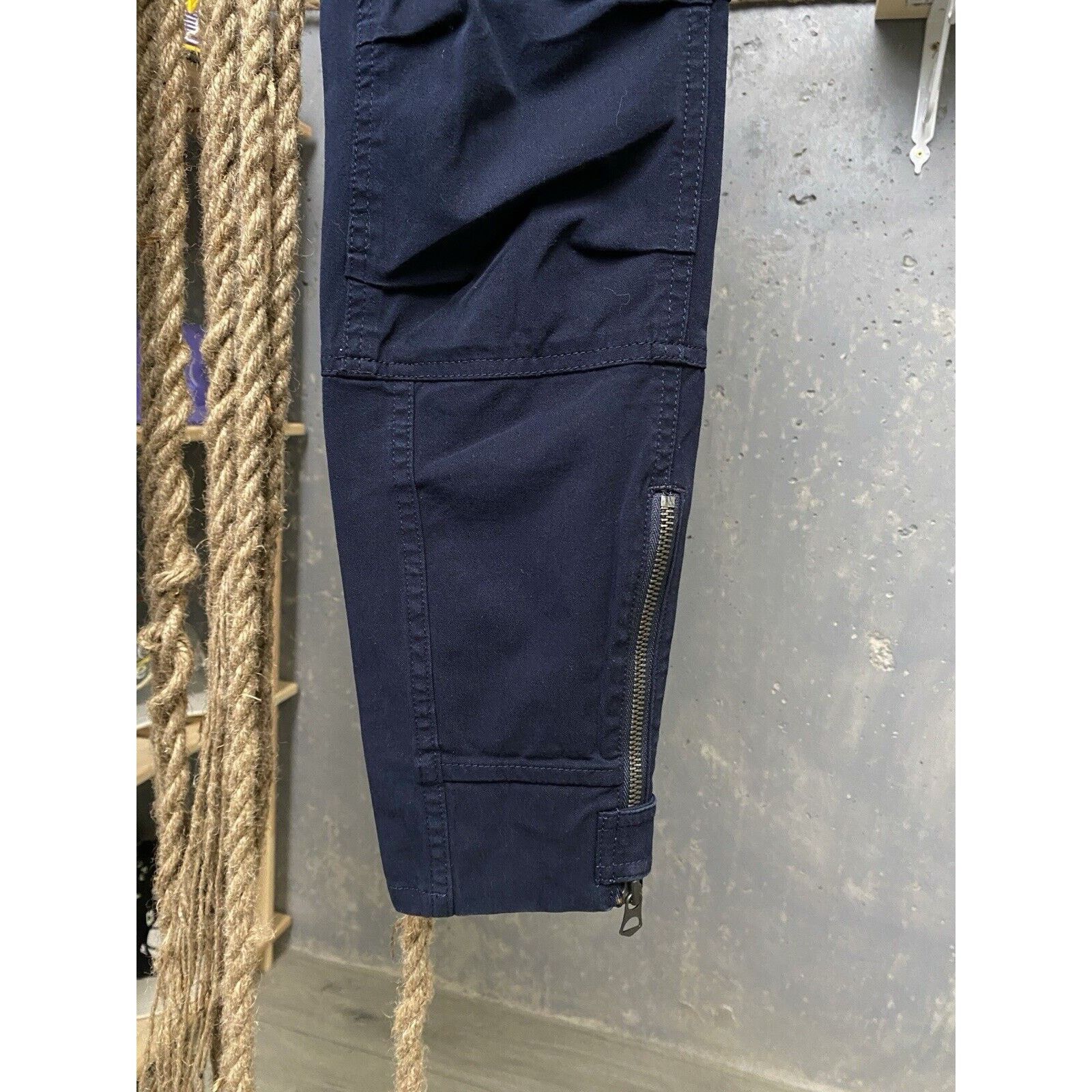 Ralph Lauren Vintage Ralph Lauren Cargo Pants Women Blue Pockets Size 4 Size 27" / US 4 / IT 40 - 6 Thumbnail