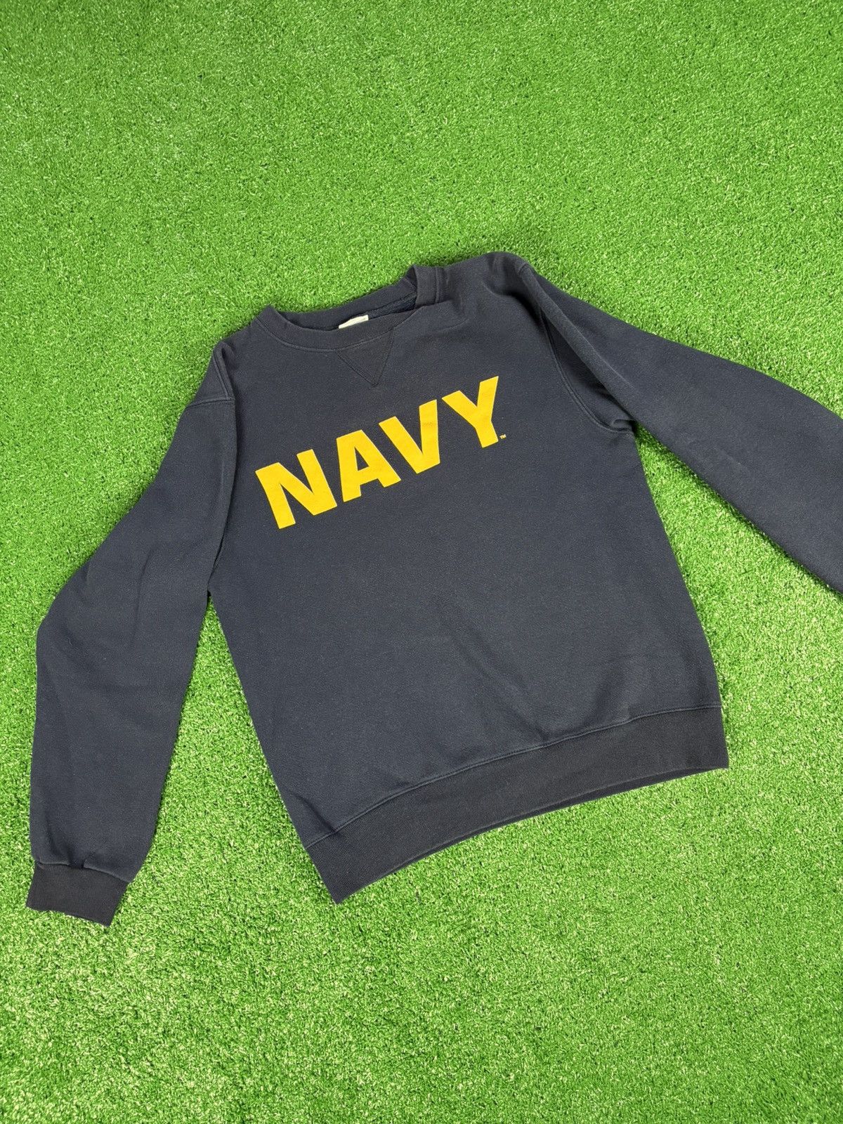 Vintage Vintage 1990s Navy Crewneck Size US S / EU 44-46 / 1 - 2 Thumbnail