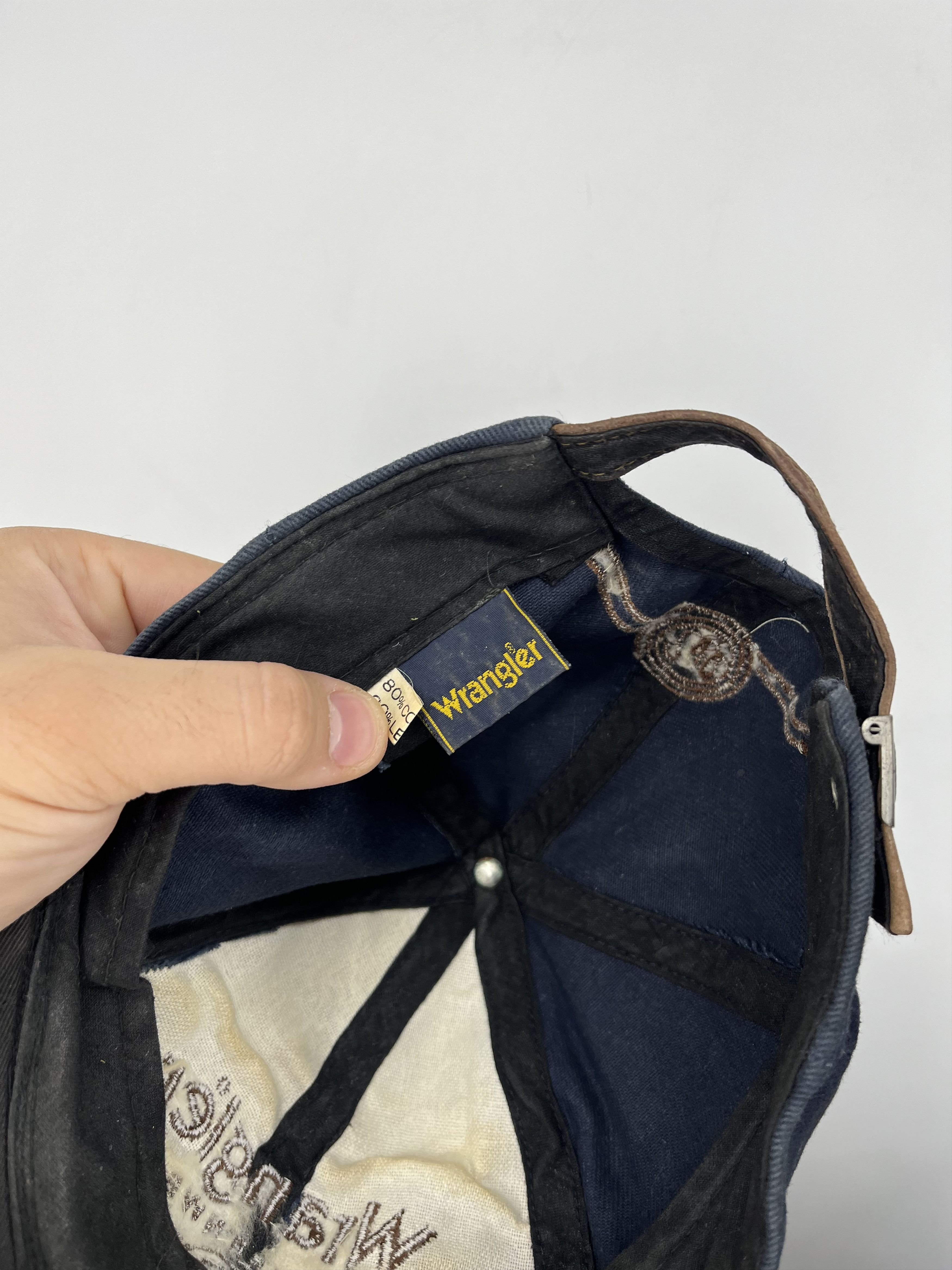 Vintage × Wrangler Vintage Wrangler Spellout Snapback Hat Streetwear Style Size ONE SIZE - 7 Thumbnail
