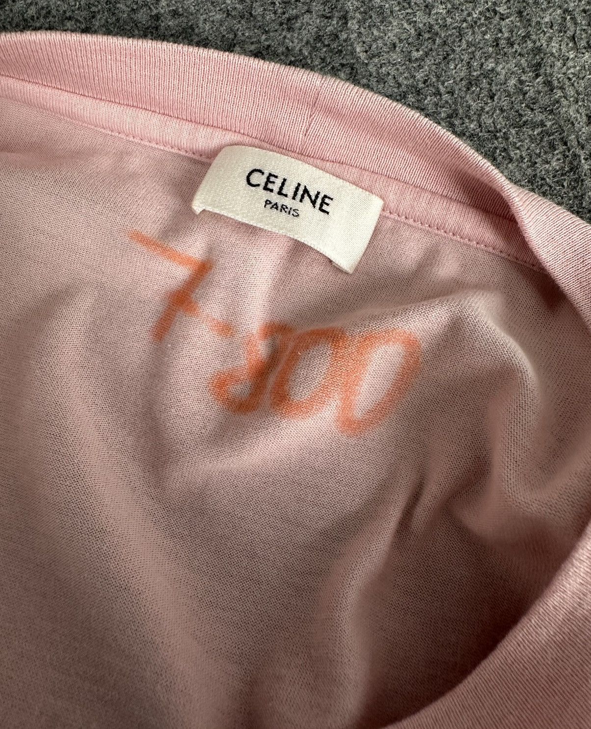 Celine Celine - Hedi Slimane S/S21 Cropped T-shirt - Light Rose Size M / US 6-8 / IT 42-44 - 14 Thumbnail