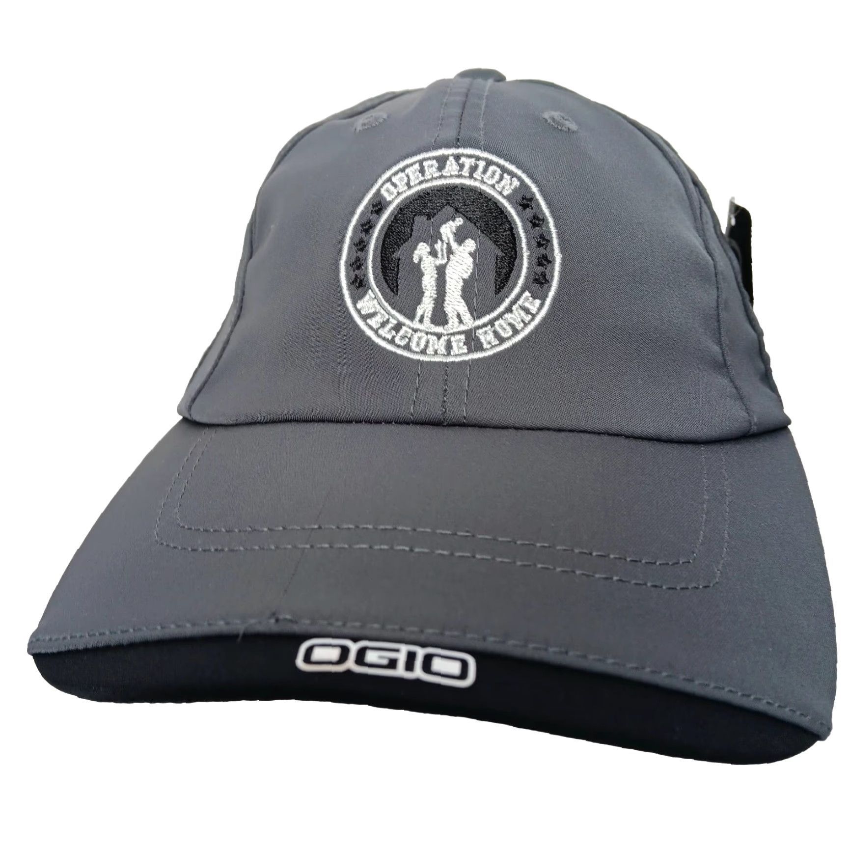 Vintage OGIO Hat Strap Back Cap Operation Welcome Home West Virginia Veterans Military Gray Performance One Size Men Size ONE SIZE - 3 Thumbnail