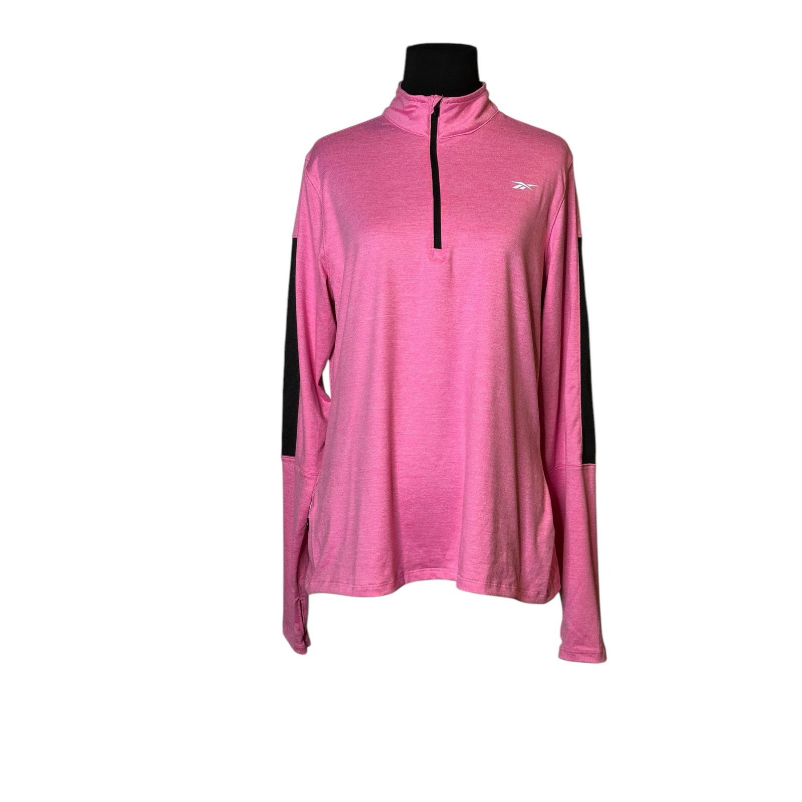 Reebok Reebok pink long sleeves pullover top size Large Size L / US 10 / IT 46 - 14 Thumbnail