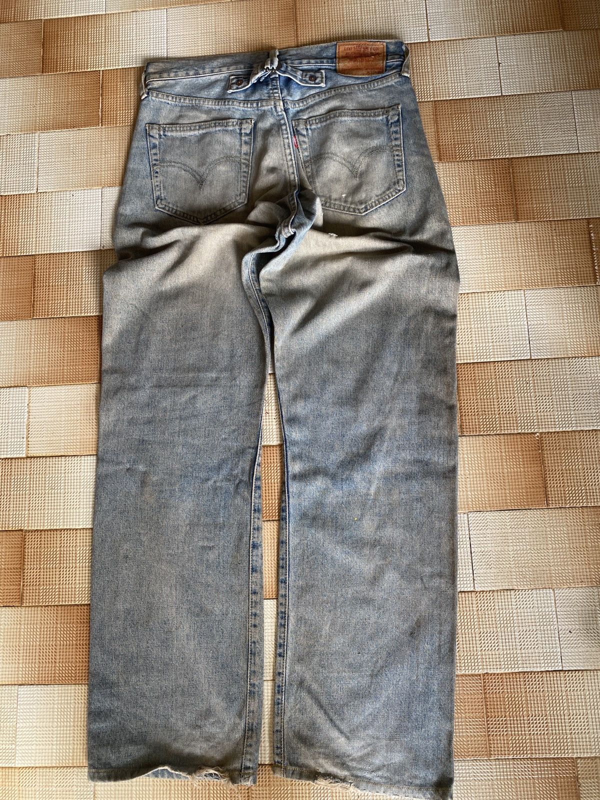 Levi's Vintage Clothing × Vintage Vintage levi’s big E buckle back denim Size US 31 - 4 Thumbnail