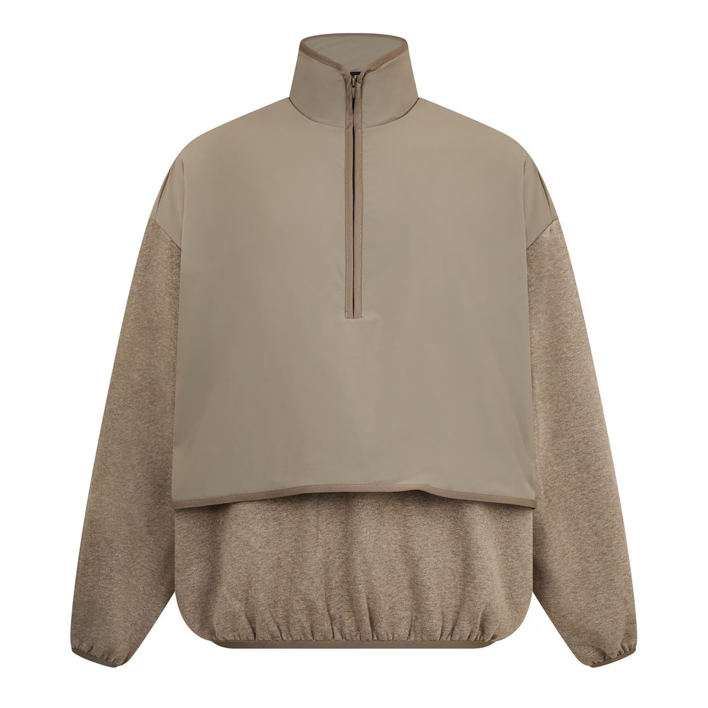 Fear of God o1g2r1mq0426 Zip Fleece Sweatshirt in Beige Size US L / EU 52-54 / 3 - 1 Thumbnail