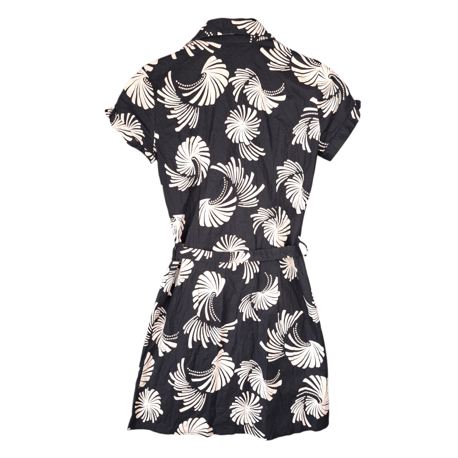 John Richmond John Richmond Floral Graphic Print Belted Shirt Dress Size S / US 4 / IT 40 - 3 Thumbnail