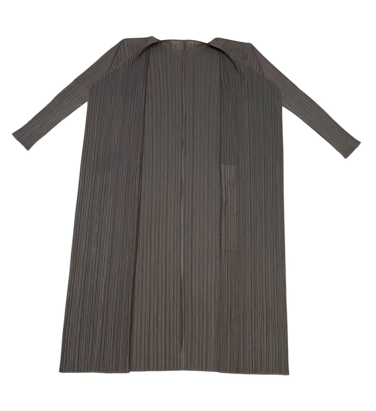Pleats Please Issey Miyake Vintage Pleats Please Issey Miyake Buttonless Long Cardigan Size L / US 10 / IT 46 - 9 Thumbnail