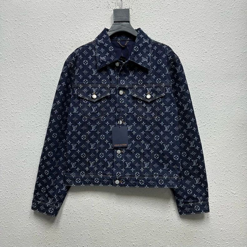 Louis Vuitton Louis Vuitton FW24 full-print presbyopic denim jacket 2501- Size US M / EU 48-50 / 2 - 1 Thumbnail