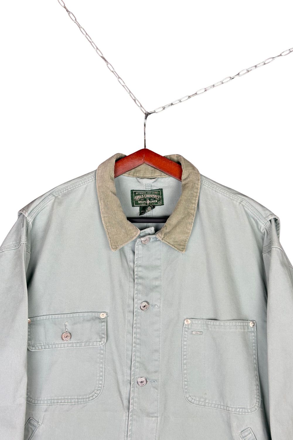 Polo Ralph Lauren Early 90s Polo Country Ralph Lauren USA Work Jacket Corduroy Size US L / EU 52-54 / 3 - 4 Thumbnail