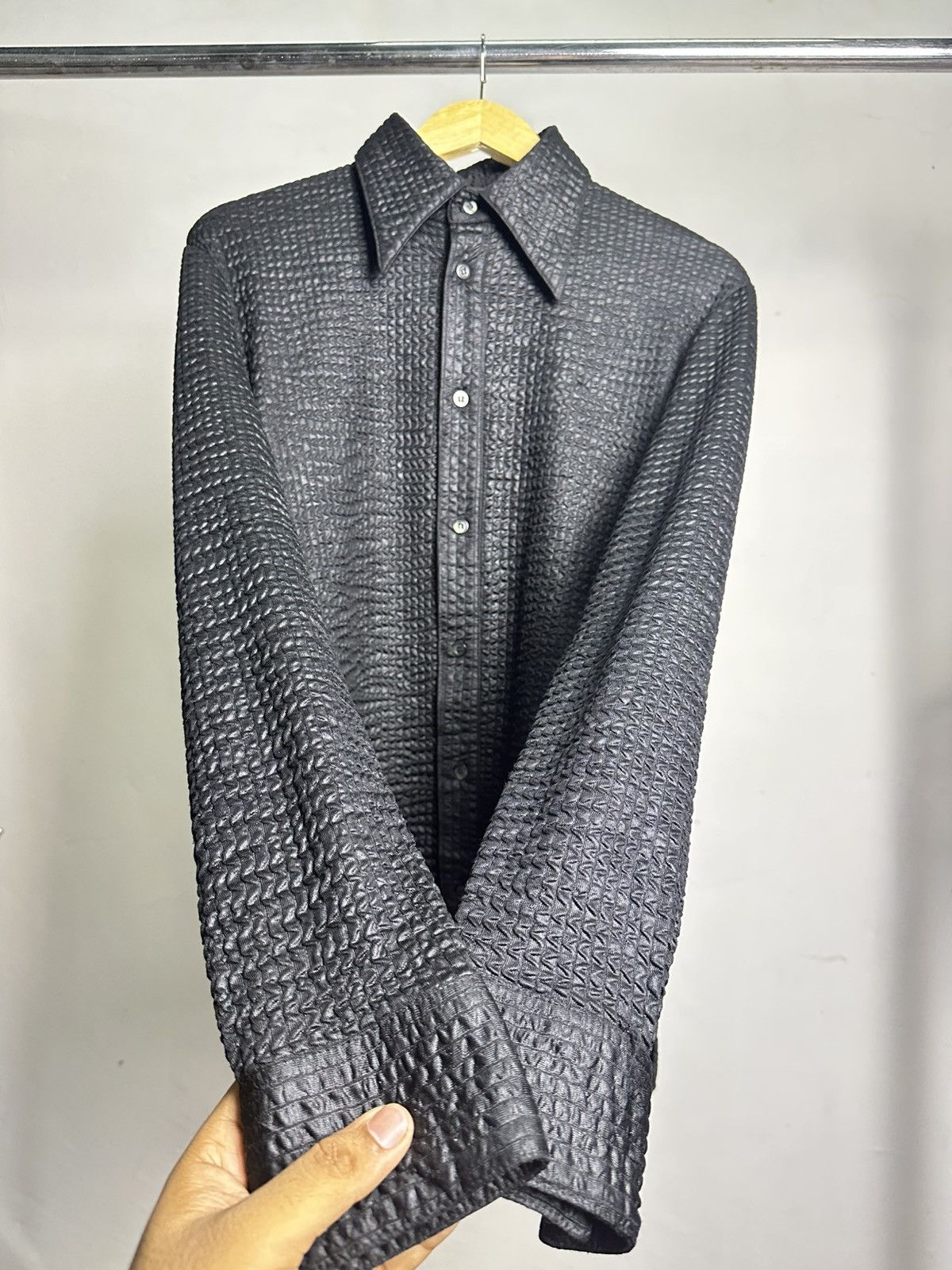 5351 POUR LES HOMMES 5351 Pour Homme Pyhton Skin Shinny Iconic Punk Shirt Size US L / EU 52-54 / 3 - 5 Thumbnail
