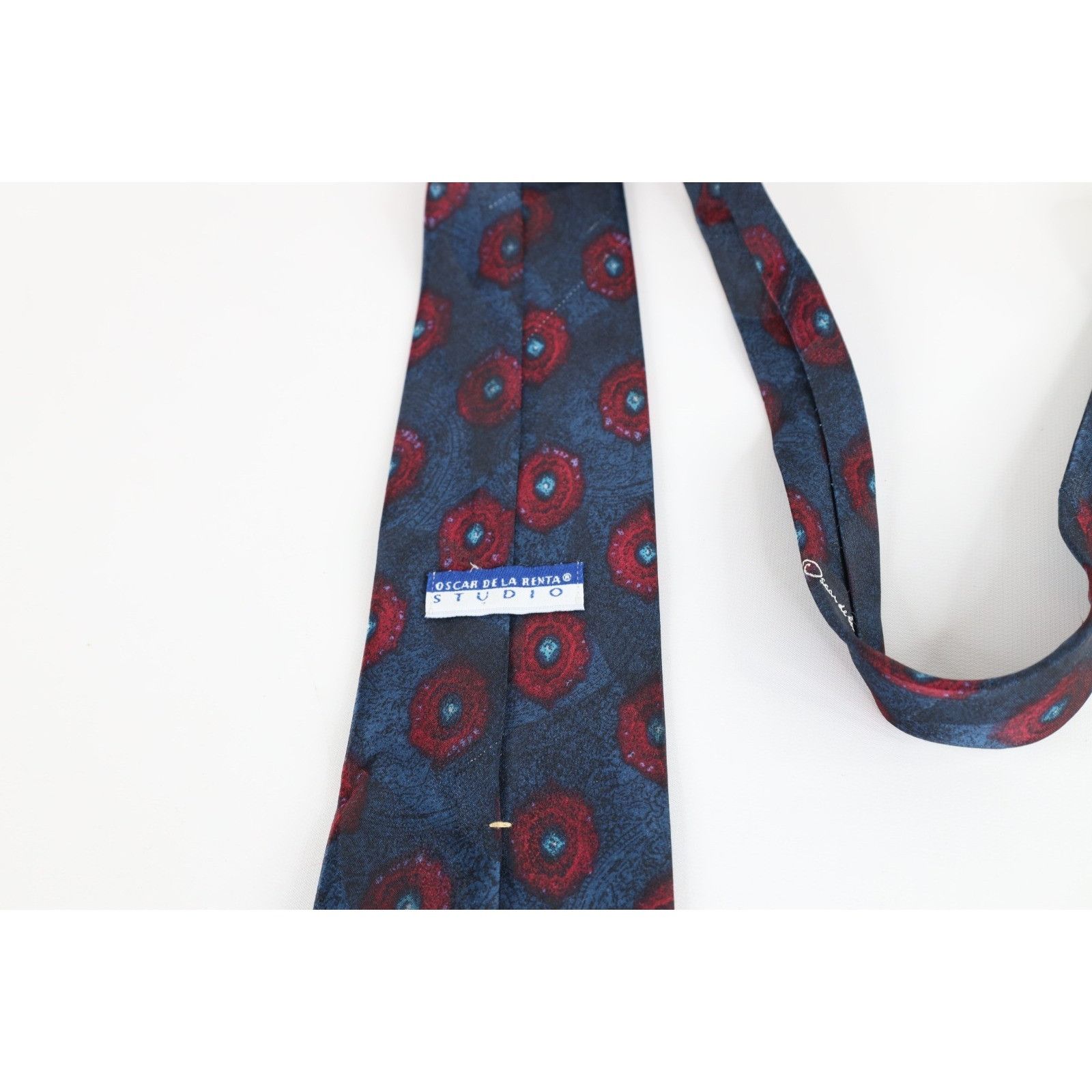 Vintage Vintage 80s 90s Streetwear Geometric Circle Neck Tie Wedding Size ONE SIZE - 6 Thumbnail