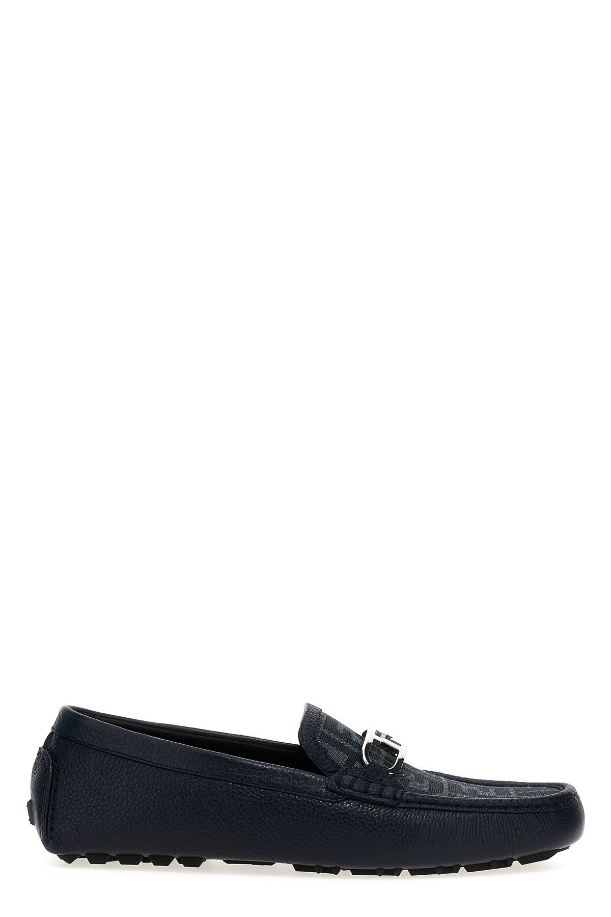 image of Fendi 'driver O'lock' Loafers in Blue, Men's (Size 11)