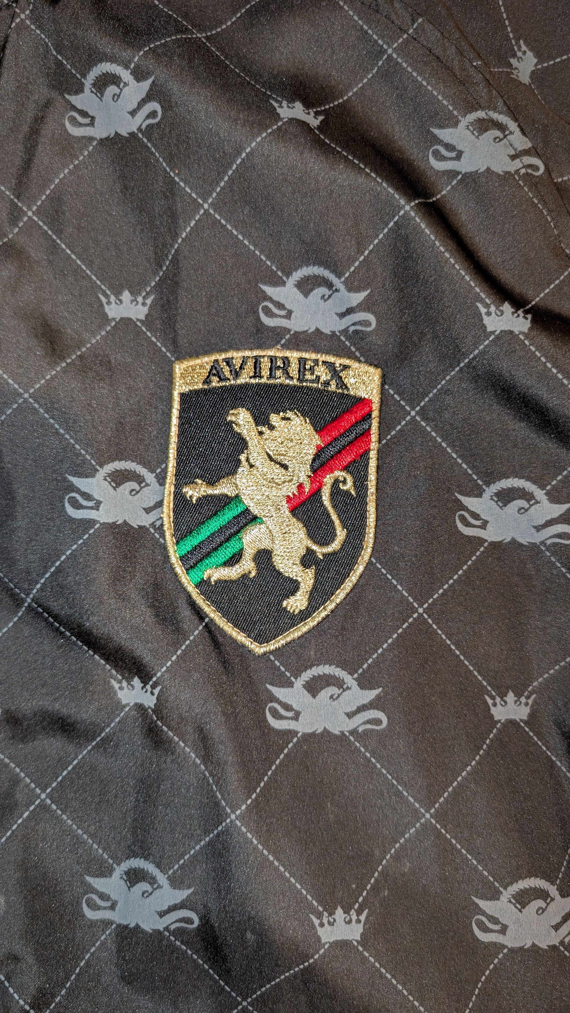 Avirex AVIREX black MEN'S full zip lightweight racing jacket Size US M / EU 48-50 / 2 - 6 Thumbnail