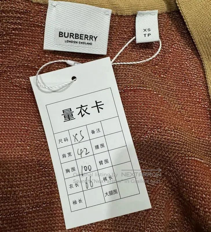 Burberry Burberry Multicolor Wool Women's Cardigan. Size XS / US 0-2 / IT 36-38 - 3 Thumbnail