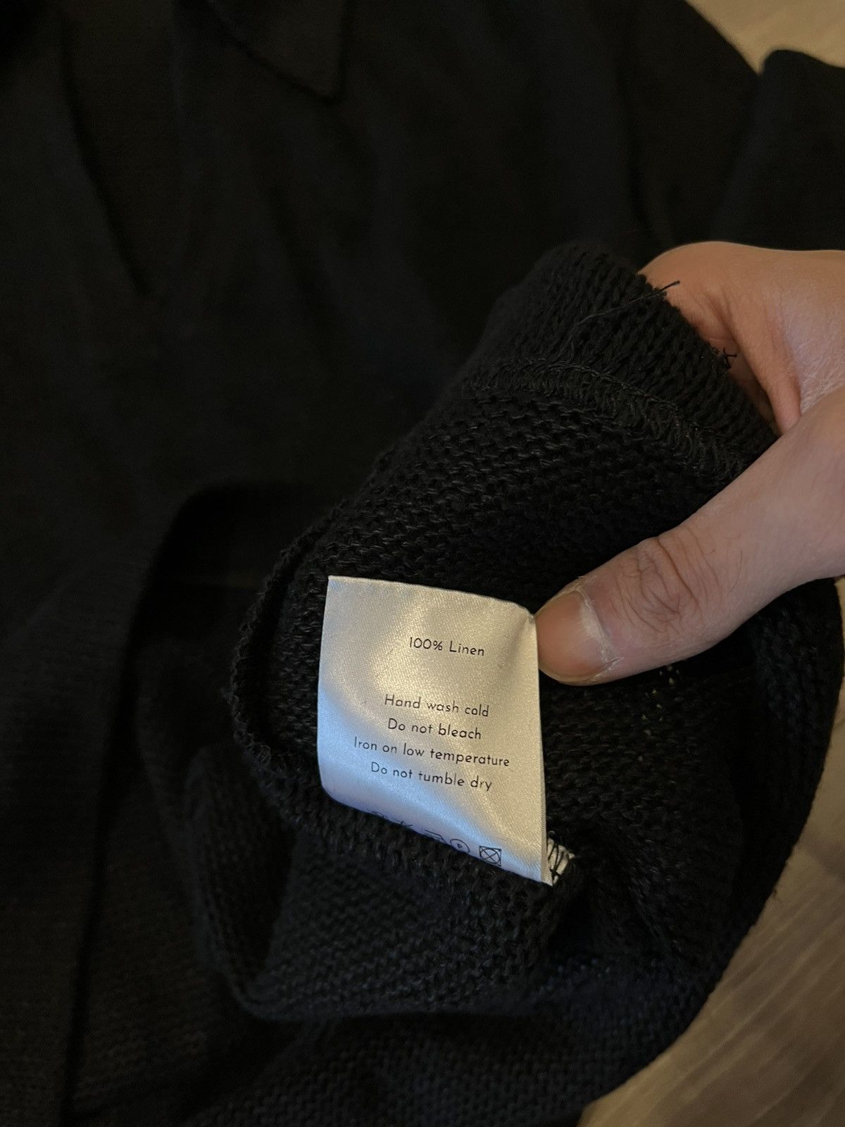 Sefr Black linen Sefr short sleeve polo size L Size US L / EU 52-54 / 3 - 4 Thumbnail