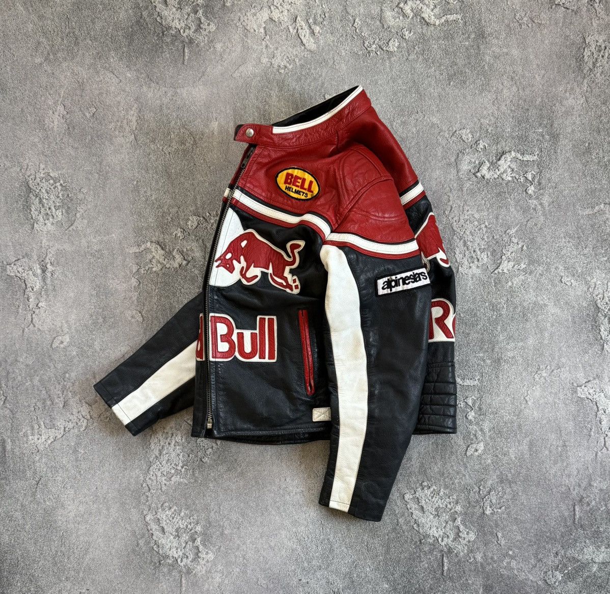 Red Bull Red Bull XL genuine leather racing motorcycle jacket biker Size US XL / EU 56 / 4 - 24 Thumbnail