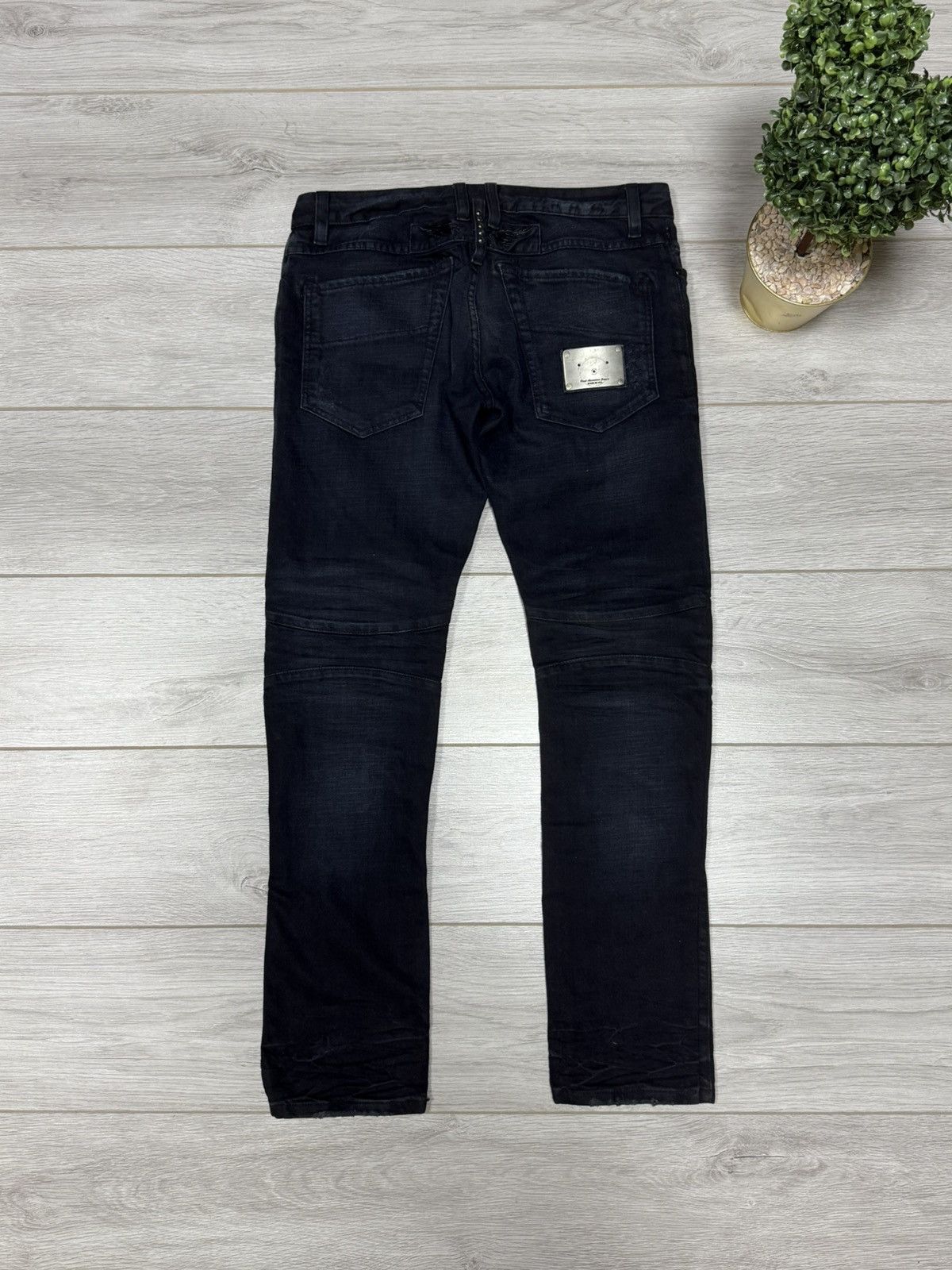Robins Jeans Robins Jean vintage USA denim pants jeans biker tears Size US 32 / EU 48 - 1 Thumbnail