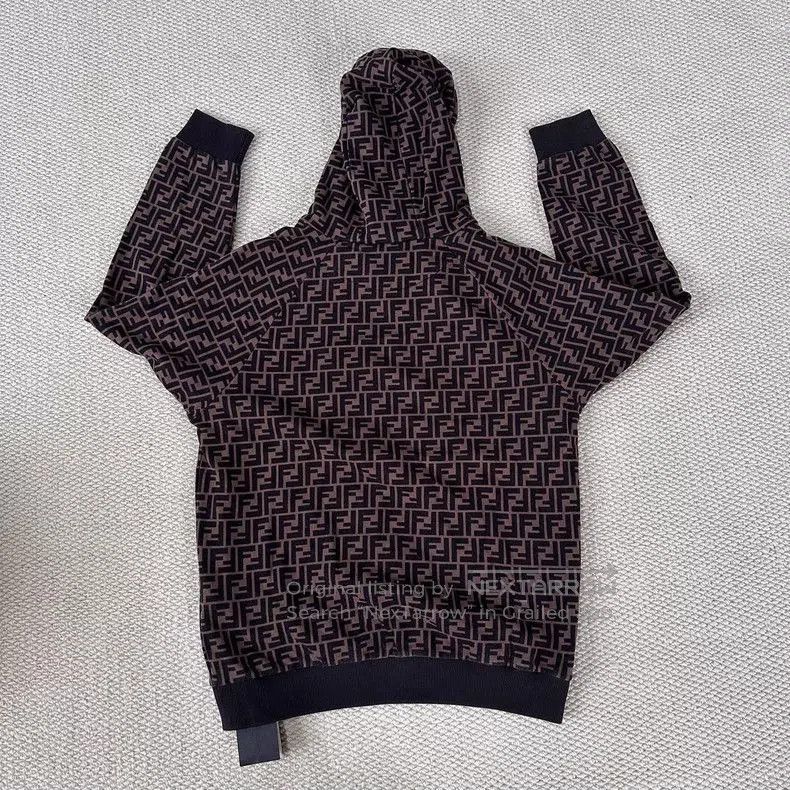 Fendi Fendi Logo Print Casual Hoodie XL. Size US XL / EU 56 / 4 - 2 Thumbnail