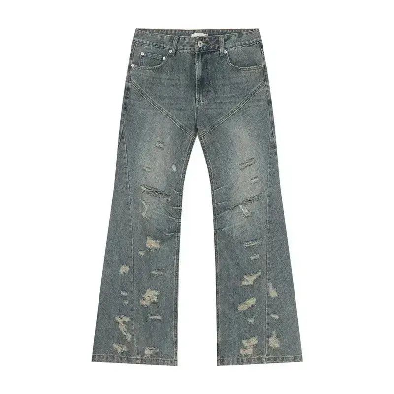Japanese Brand Casual Pleated Wide Leg Jeans Size US 32 / EU 48 - 6 Thumbnail