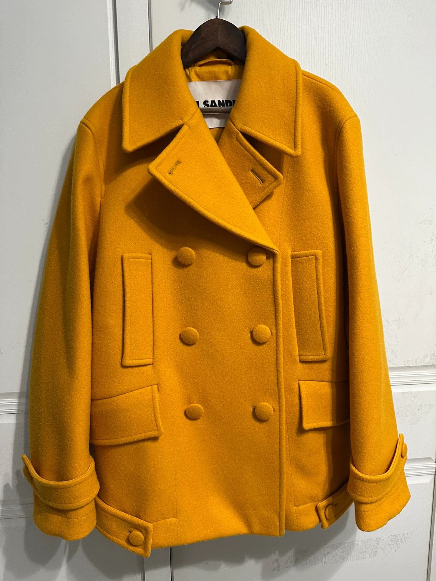 Jil Sander Jil Sander Thick Sharp 80cm Women's Tall Overcoat 95 New Size S / US 4 / IT 40 - 1 Thumbnail