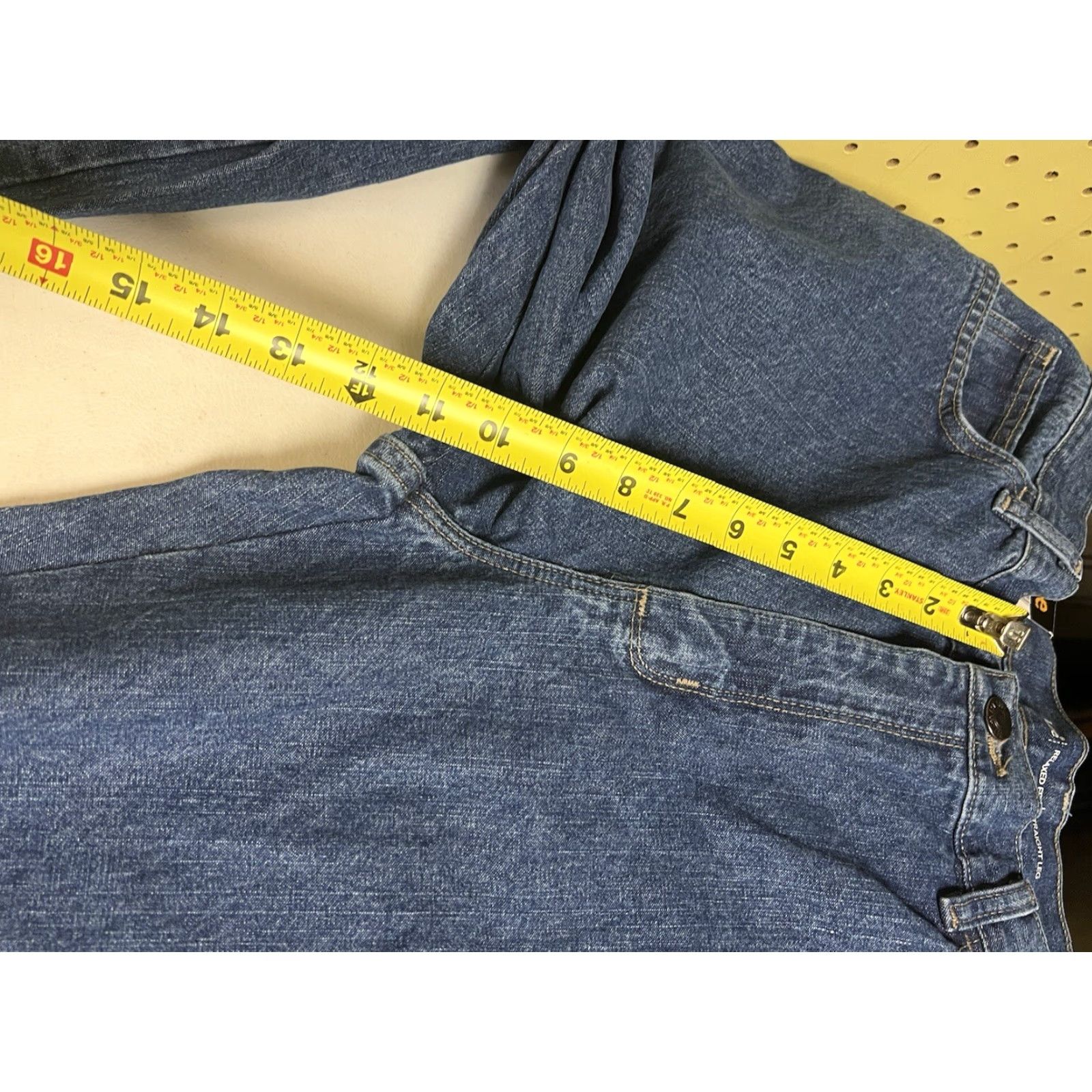 Lee Lee Relaxed Fit All Cotton Straight Leg Jean Jeans women’s Livia 14 Medium blue Size 36" / US 14 / IT 50 - 6 Thumbnail