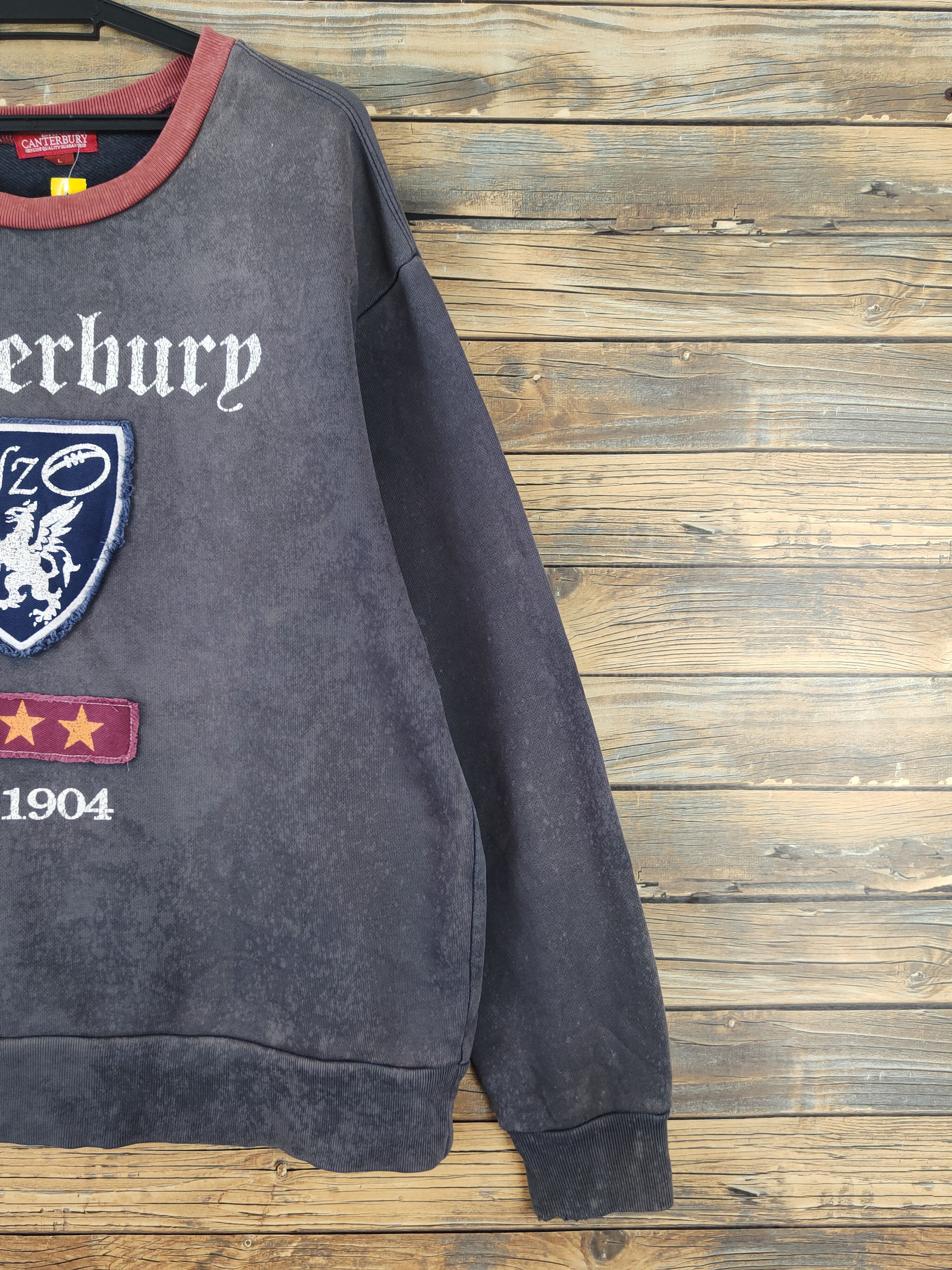 Canterbury of New Zealand × Vintage Canterbury vintage Dark Blue Faded Sweatshirts #W953 Size US L / EU 52-54 / 3 - 6 Thumbnail