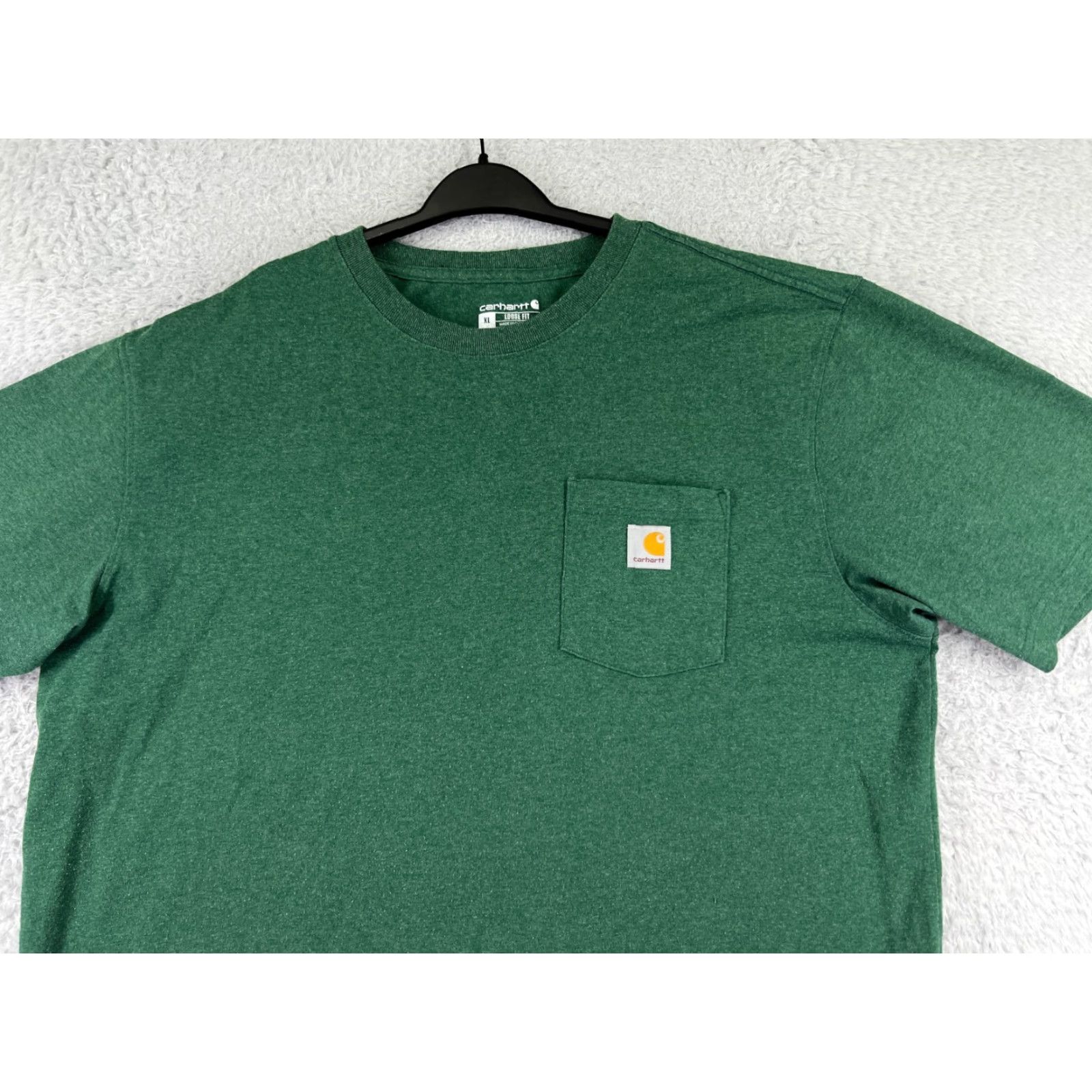 Carhartt Carhartt Shirt Men Extra Large Green Short Sleeve Pocket Crew Neck Cotton Blend T-Shirt Embroidered Logo Size US XL / EU 56 / 4 - 5 Thumbnail
