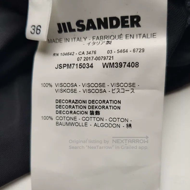 Jil Sander Jil Sander size 36 Long Sleeve Black Dress Size L / US 10 / IT 46 - 6 Thumbnail